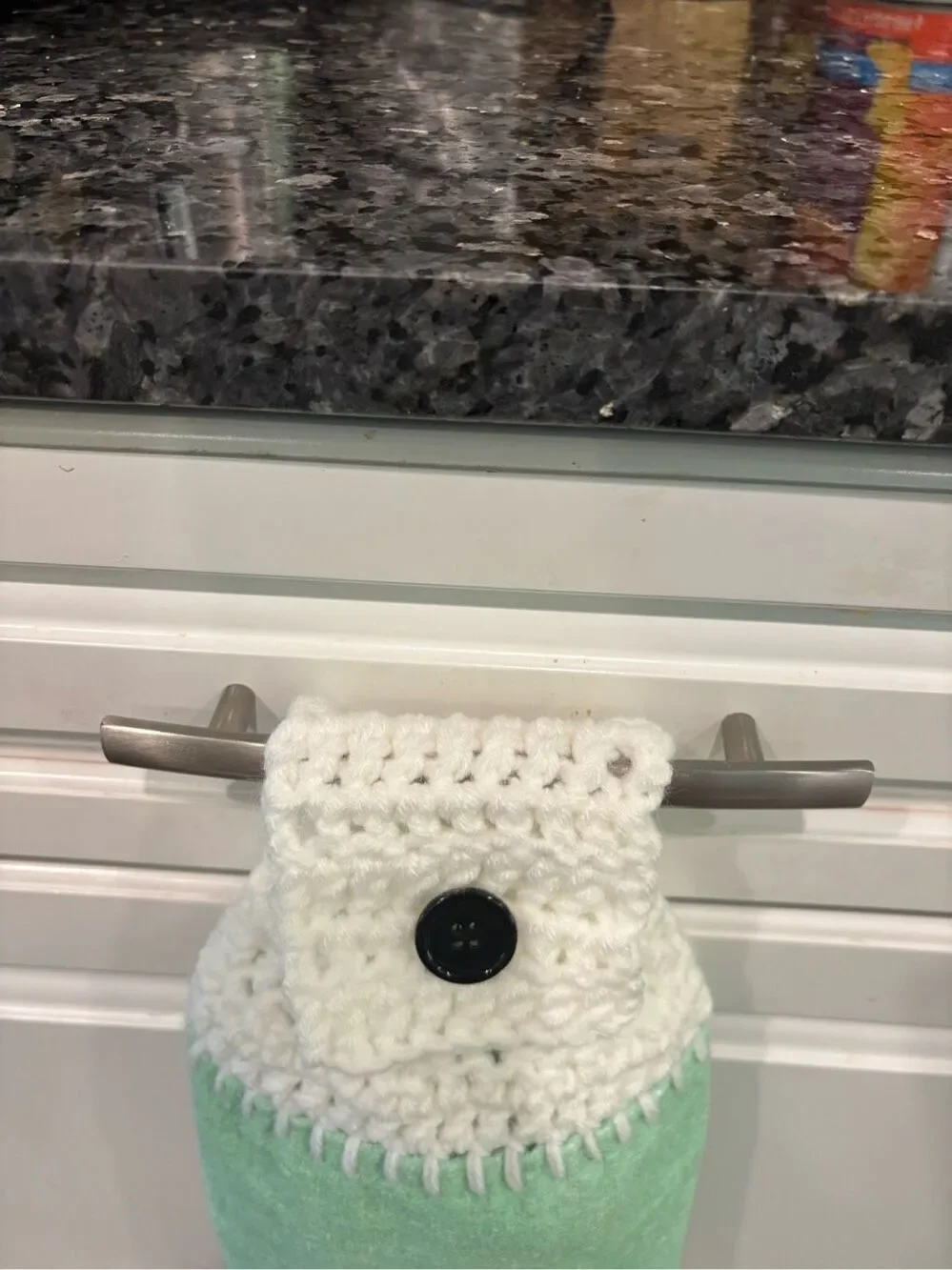 Crochet Top Kitchen Towel-A house is not a home without paw prints